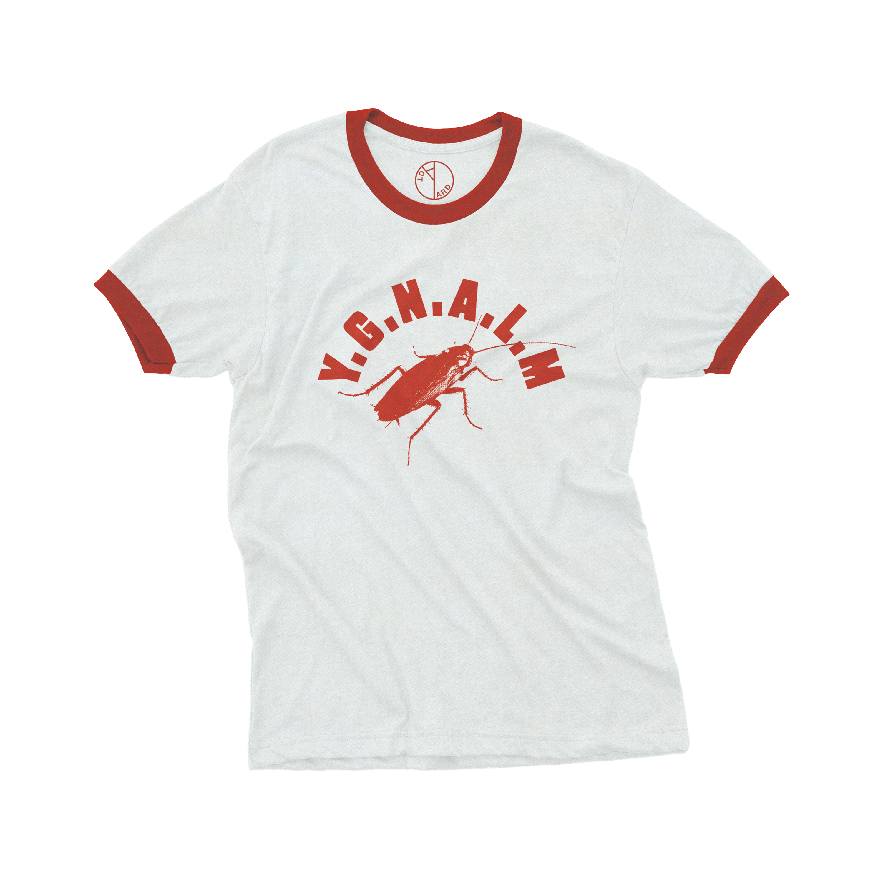 YGNALM White Ringer T-Shirt - yard act
