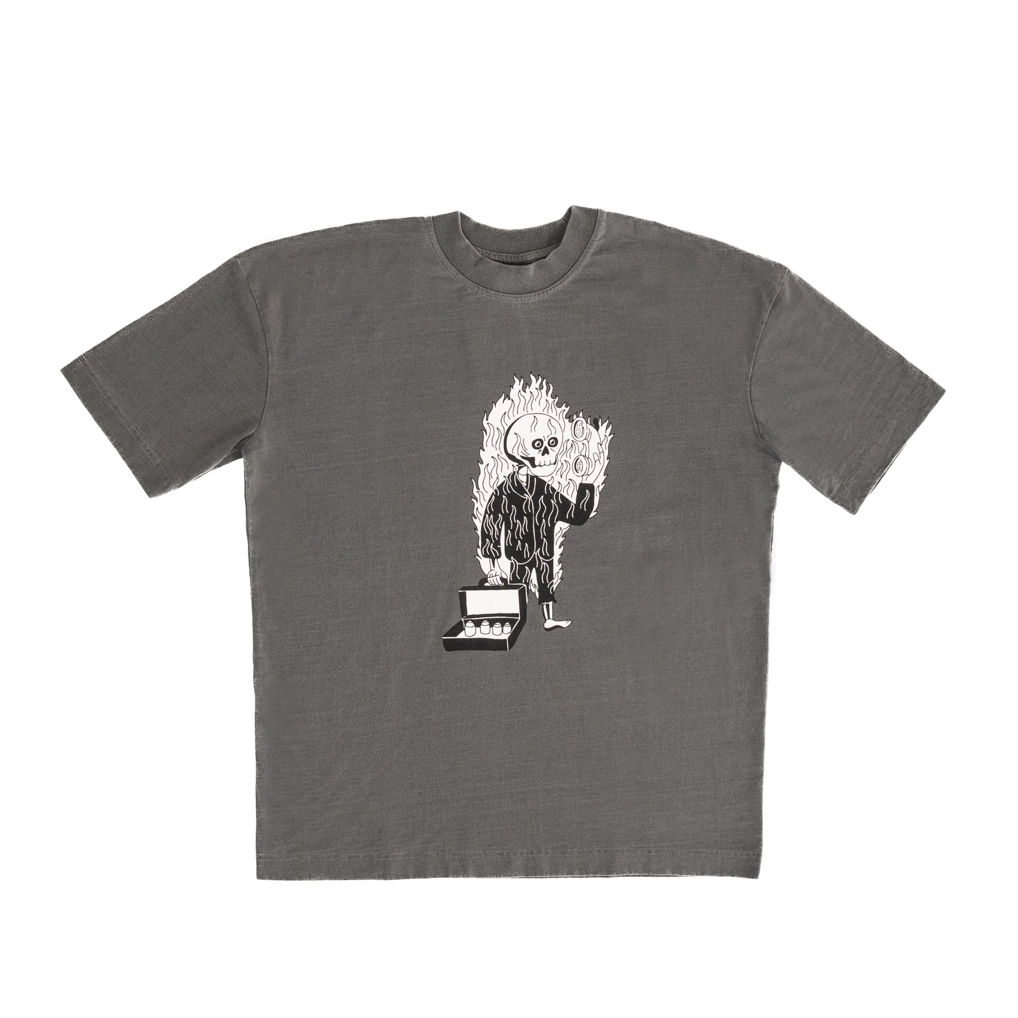 Where’s My Utopia? Premium Washed Charcoal Tee yard act