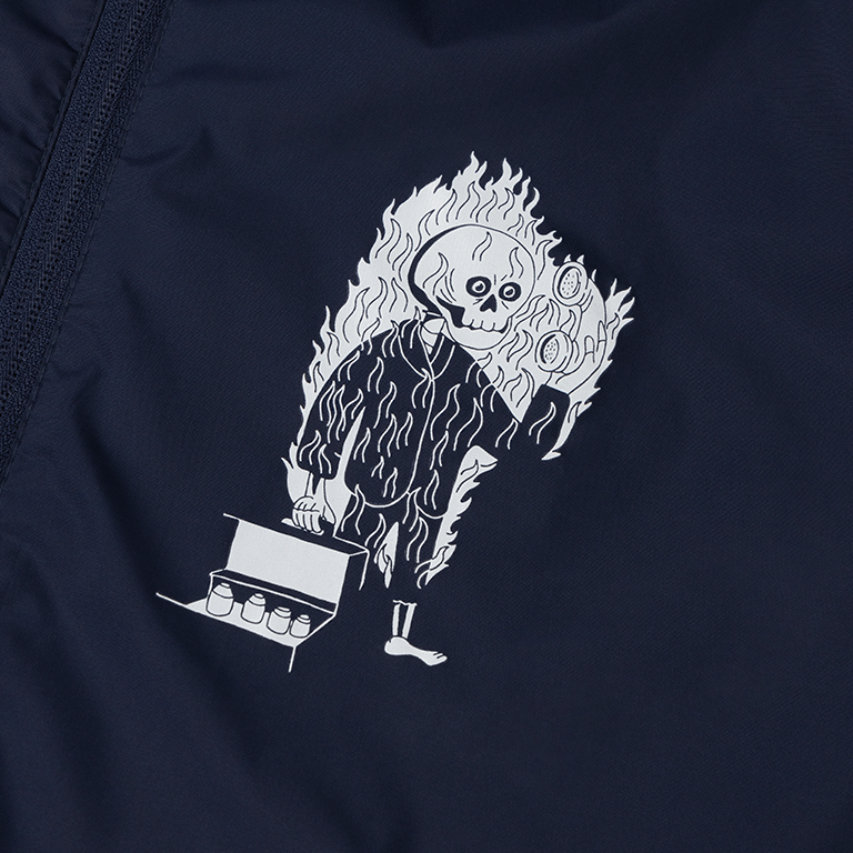 Yard Act - Burning Man Rain Jacket Navy / White