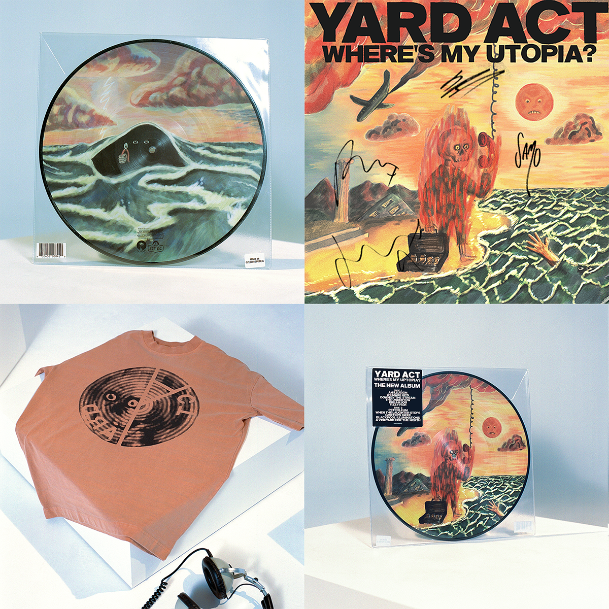 Where’s My Utopia?: Picture Disc, Orange T-shirt + Signed Art Card