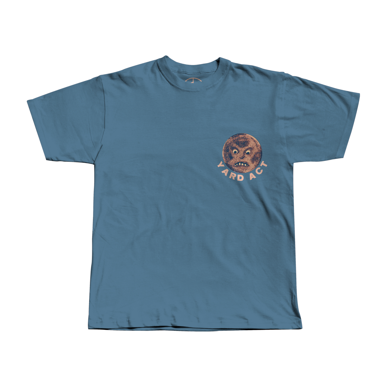 Yard Act - Inverted Burning Man T-Shirt Blue / Coral