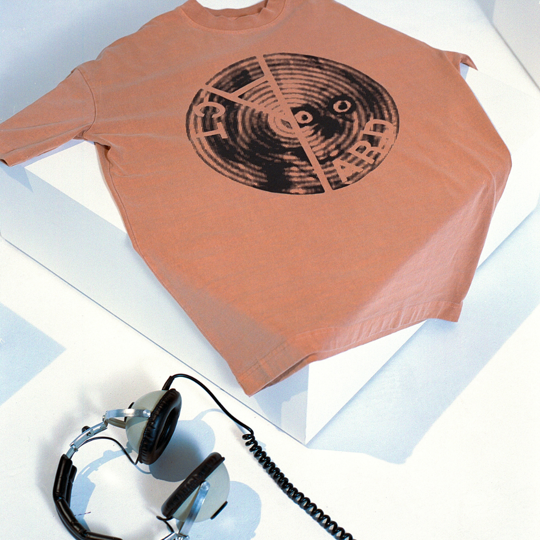 Yard Act - Yard Act Inverted Burning Man Logo T-Shirt - Washed Orange